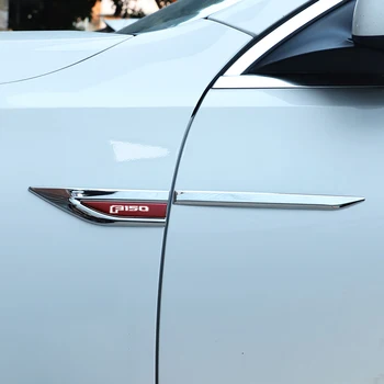 2 бр./компл. Стикер на крило на колата от неръждаема стомана, стикери, емблемата на модела на автомобила, аксесоари за украса на екстериора Ford F150 raptor с