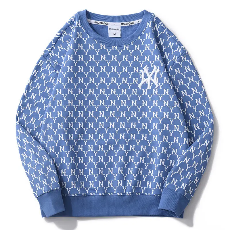 Новата двойка Пуловери с букви, Модерен есенно-зимния памук комплект с бродерия, Популярна марка, пуловер, Панталони