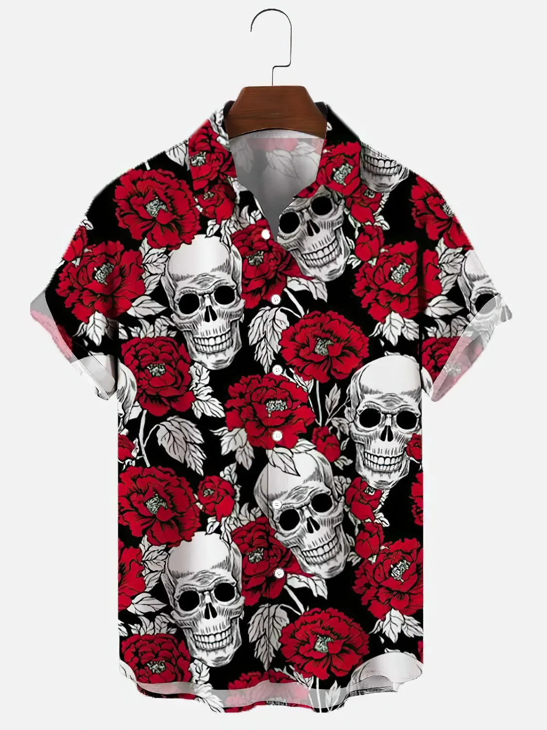 Хавайски Ризи, Ризи С Черепи Camisas Africanas ал Hombre Camicia Hawaiana2023 Реколта Риза В Розово стил