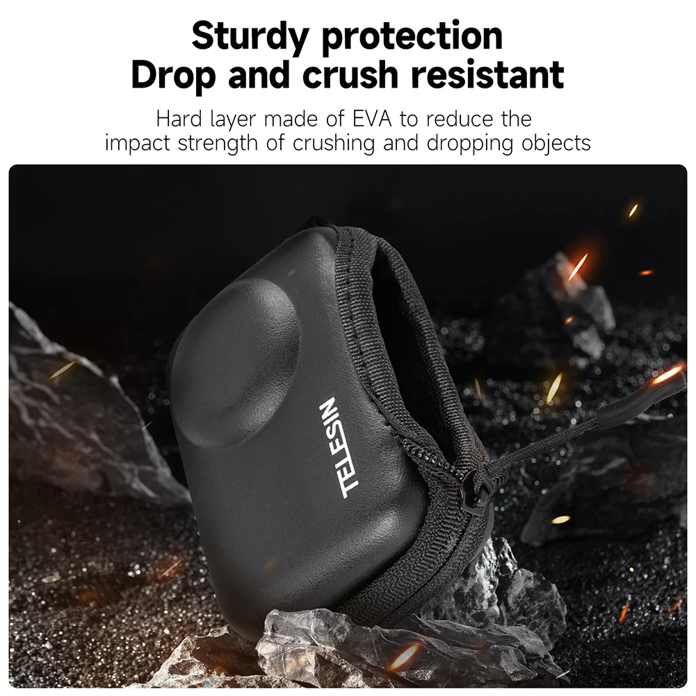 Чанта за носене, Водоустойчива защитна чанта за сигурност с кадифена подплата, Мини-Преносима чанта за аксесоари спортна екшън камера