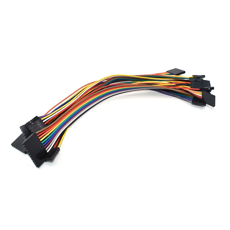Dupont Line 20 см на 30 см 2.54 мм Дамски корона 1P/2P/3P/4P/5 ПЕНСА/6P/7P/8P/9P/10Pin Цветен макетный кабел за джъмперите за Arduino