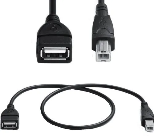 Нов USB 2.0 Тип A Женски USB B мъжки Скенер Кабел за принтер, USB удължителен кабел за принтер, Адаптер 50 см