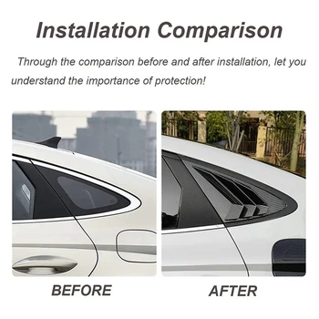 ABS Тампон щори на задното стъкло За Hyundai Sonata DN8 2020 2021 Покритие на страничните вентилационни отвори