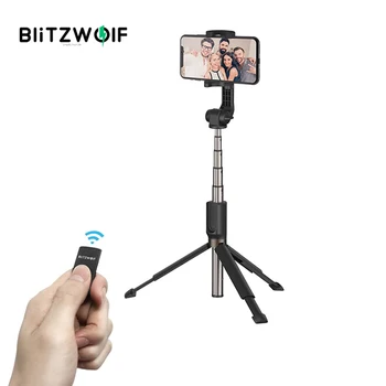 BlitzWolf, устойчива селфи-стик, статив, професионална поставка за снимки, скоба за огледално-рефлексен фотоапарат за Gopro/смартфон