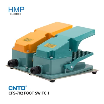 CNTD CFS-702 Foot switch 15A250VAC-2 * 1A1B 2 * Едно отворено и едно затворено леене на алуминий