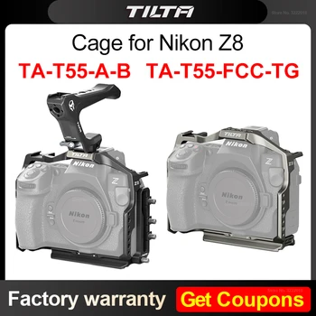 TILTA за Nikon Z8 Cage TA-T55-FCC-B, Пълен комплект камера Cage Pro за Nikon Z8 Titanium Grey Черно Аксесоари за фотография