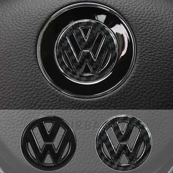 Авто Вътрешен 40 мм ABS Выдалбливают Център на Волана Стикер Емблема За Volkswagen Polo VW Golf GTI Jetta Beetle, Polo CC Touran