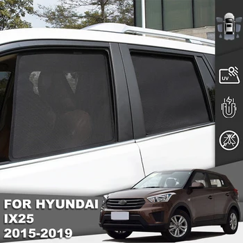 За Hyundai Creta GS Mk1 2015-2020 Ix25 Магнитен Авто сенника на Предната Рамка на Предното стъкло Шторка Задния Страничен Прозорец на сенника