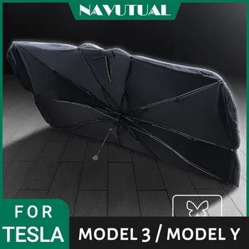 За модел на Tesla 3 Y S X, Чадър, Предна козирка, Универсален Предни козирка, Слънчеви и аксесоари за къмпинг, разходки