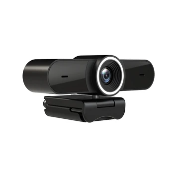 Заводска 4K камера за офис, домашна камера 96 градуса, широка уеб камера HD със статив и защитен калъф за провеждане на разговори по Skype zoom