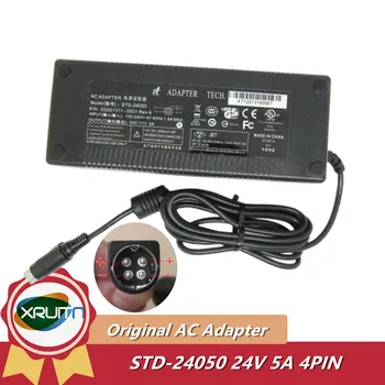 Истински STD-24050 E0001311-0001 24V 5A 120W 4PIN (4-Din) Адаптер за променлив ток Зарядно устройство за адаптер TECH Power Supply
