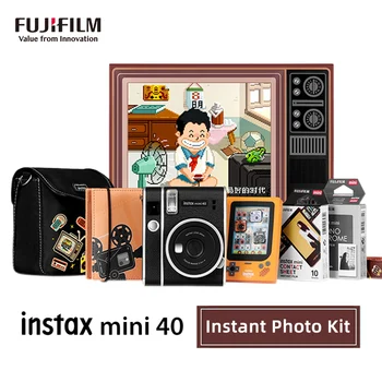 Истински оригиналната камера Fujifilm Instax Mini 40 Instax Photo Kit филм за фотоапарат Гореща разпродажба, новата камера е Instax, подаръчен комплект за снимане на рожден ден