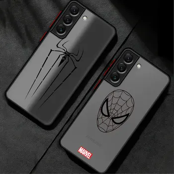 Калъф за мобилен телефон с логото на Marvel Spider man за Samsung Galaxy S23 Note 20 10 Ultra Plus 8 9 Note 10 S20 S21 S22 от TPU устойчив на удари