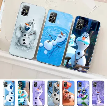 Калъф Олаф Snowman Frozen за Samsung Galaxy а a53 A14 A12 A13 A33 A51 A54 A32 A21s A31 A03 A71 A52s A52 A34 A41, калъф за телефон от TPU