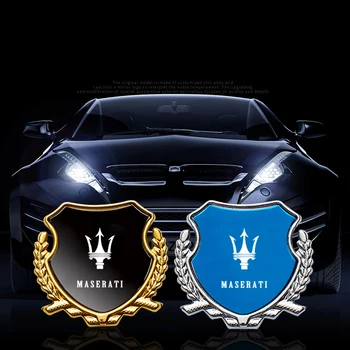 Метални автомобилни стикери декоративни стикери в горната багажник на кола, стикери на предното и задното стъкло, стикер за автомобил за Maserati Ghibli Grantismo