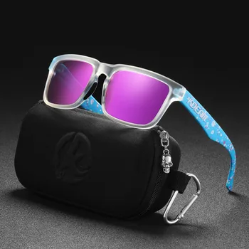 Модерни дамски поляризирани очила квадратни слънчеви очила 31 на цвят, с огледални лещи за спортове на открито UV400 Ken Block
