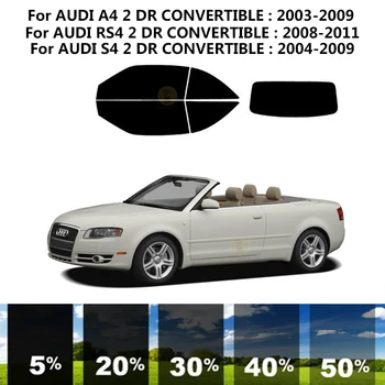 Предварително Обработена нанокерамика car UV Window Tint Kit Автомобили Фолио За Прозорци AUDI A4 2 DR CONVERTIBLE 2003-2009