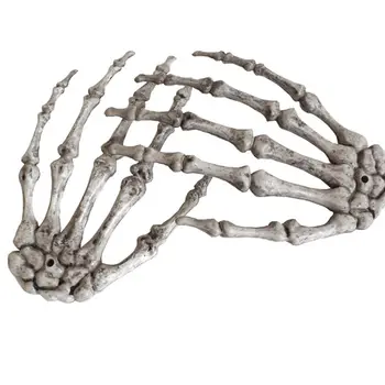 Реалистична ръка на скелета Реалистични ръцете на скелета на Хелоуин, Празнична декорация за дома от духове къща, подпори за партита зомбита, ужасяващо подарък