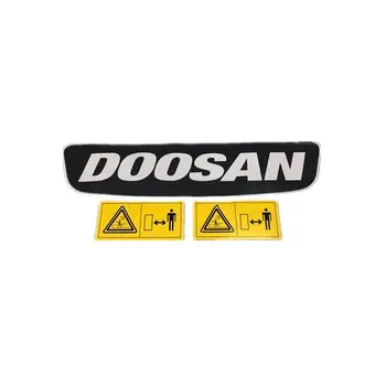 Резервни части за багер S0001 за Doosan Daewoo DX55 60 75 88-9C, икона на задното противотежест, стикер
