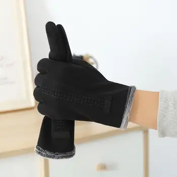 Ръкавици С нагревателен ефект, Мъжки зимни Колоездене, ски ръкавици, Топло ветроупорен ръкавици със сензорен екран, съвместими със сензорен екран