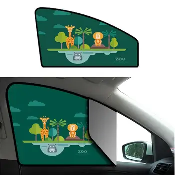 Сенника На Прозореца на колата, Авто Козирка На Странично прозорец, Cartoony сенника На Прозореца на Колата, една Универсална Шторка На Предното Стъкло За Детска Магнитна Страна