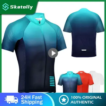 Спортна велосипедна риза Облекло за Спидвея, Устойчив На Бръчки, Лятна Велосипедна дрехи-Високо качество с къс ръкав, Велосипедна форма