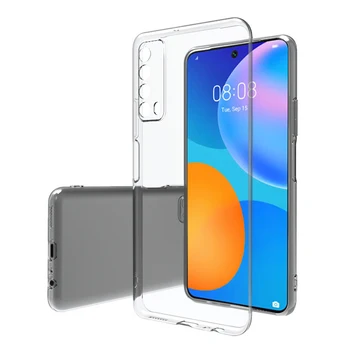 Ултра тънък Калъф за мобилен телефон Huawei Y7A P Smart 2020 2021 PSmart2021 Прозрачен Мек TPU Прозрачна Силиконова Задната част на Кутията на Телефона Корпус