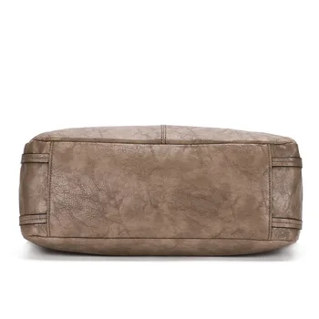 Чанта-тоут, кожени Меки гладки дамски чанти, обикновена чанта за съхранение